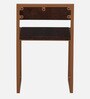 Merria Sheesham Wood Study Table With Chair in Light Rosewood Finish