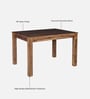 Merritt Sheesham wood 4 Seater Dining Set In Provincial Teak Finish Merritt Sheesham wood 4 Seater Dining Set In Provincial Teak Finish