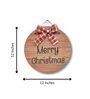 Merry Christmas Brown Wooden Wall Art