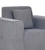 Meruit Fabric 1 Seater Sofa In Ash Grey Colour