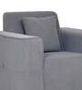 Meruit Fabric 1 Seater Sofa In Ash Grey Colour