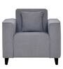 Meruit Fabric 1 Seater Sofa In Ash Grey Colour