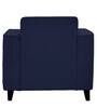Meruit Fabric 1 Seater Sofa In Navy Blue Colour