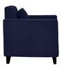Meruit Fabric 1 Seater Sofa In Navy Blue Colour