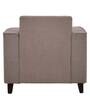 Meruit Fabric 1 Seater Sofa In Sandy Brown Colour