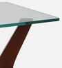 Mesa Solid Wood Console Table in Natural Teak Wood Finish