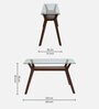 Mesa Solid Wood Console Table in Natural Teak Wood Finish