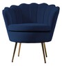 Mesa Barrel Chair In Navy Blue Colour