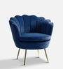 Mesa Barrel Chair In Navy Blue Colour
