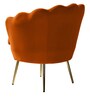 Mesa Barrel Chair In Orange Colour