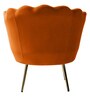 Mesa Barrel Chair In Orange Colour