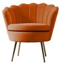 Mesa Barrel Chair In Orange Colour