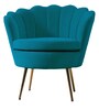 Mesa Barrel Chair In Turquoise Colour