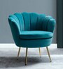 Mesa Barrel Chair In Turquoise Colour