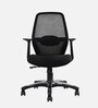 Rei Mid Back Ergonomic Chair in Black Colour