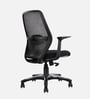 Rei Mid Back Ergonomic Chair in Black Colour