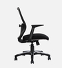Rei Mid Back Ergonomic Chair in Black Colour
