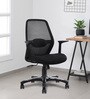 Rei Mid Back Ergonomic Chair in Black Colour
