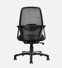 Rei Mid Back Ergonomic Chair in Black Colour