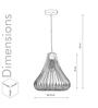 Mesh Metal Ceiling Pendant (White)