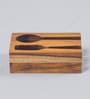 Messina Honey Brown Acacia Wood  Cutlery Holder