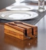 Messina Honey Brown Acacia Wood  Cutlery Holder