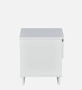 Meta Bedside Table In Frosty White Finish