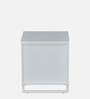Meta Bedside Table In Frosty White Finish