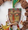 Iron Lord Krishna Wall Art In Brown