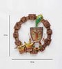 Iron Lord Krishna Wall Art In Brown