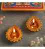 Metal 2 Diya Set