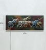 Iron And Mdf Wood Group Of Elephant Wall Art With LED In Multicolour