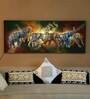 Iron And Mdf Wood Group Of Elephant Wall Art With LED In Multicolour