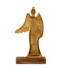 Aluminium Angel Showpiece With Wings And Wooden Base