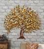 Arctick Iron Decorative Tree Wall Art In Gold