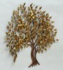 Arctick Iron Decorative Tree Wall Art In Gold