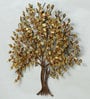 Arctick Iron Decorative Tree Wall Art In Gold