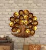 Iron Decorative Tree Metal Wall Art With LED In Gold
