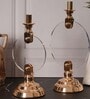 Metal Aura Alight Golden Candle Stand