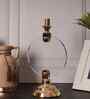Metal Aura Alight Golden Candle Stand