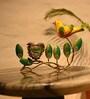 Multicolor Metal Bird with Nest Decorative TeaLight