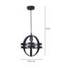 Vanessa Black Metal Hanging Light