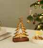 Aluminium Christmas Tree With Wooden Base