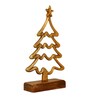 Aluminium Christmas Tree With Wooden Base