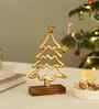 Aluminium Christmas Tree With Wooden Base