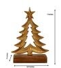 Aluminium Christmas Tree With Wooden Base