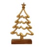 Aluminium Christmas Tree With Wooden Base