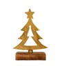 Aluminium Christmas Tree With Wooden Base