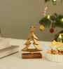 Aluminium Christmas Tree With Wooden Base