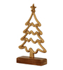 Aluminium Christmas Tree With Wooden Base
